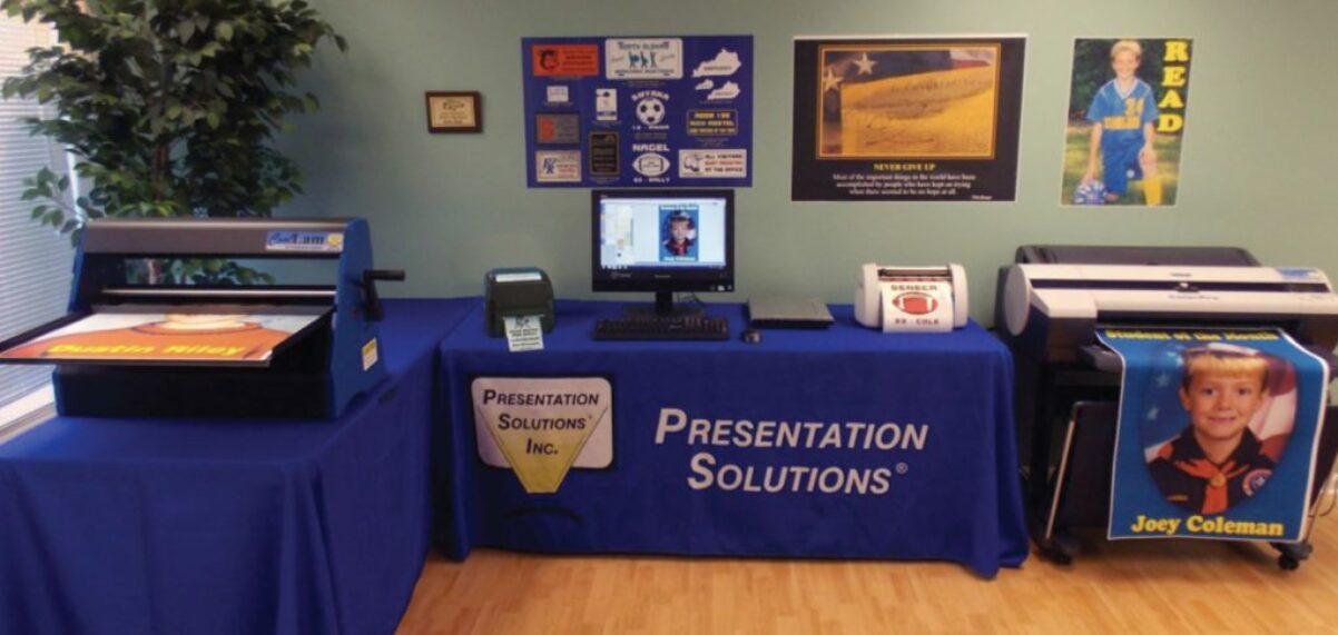 Presentation solutions' complete poster making, award making and laminating machine solution for your school.