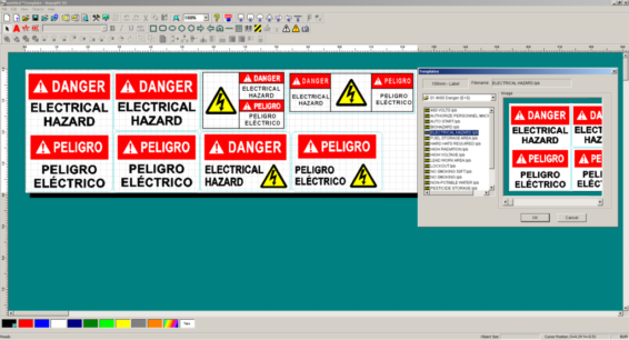 Print your own safety signs for schools. This is a picture of the templates used in our recognizer machine