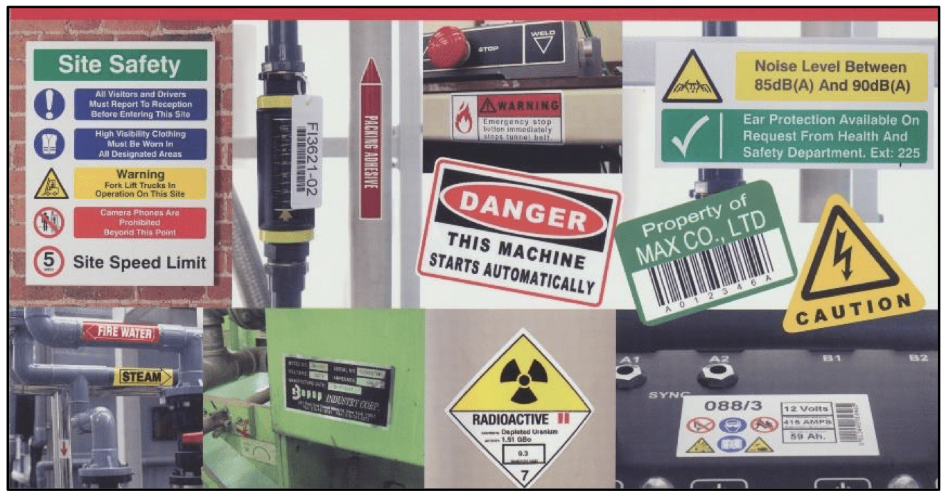 Facility safety magnets and stickers for schools