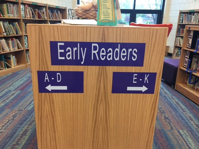 School signage for libraries and more