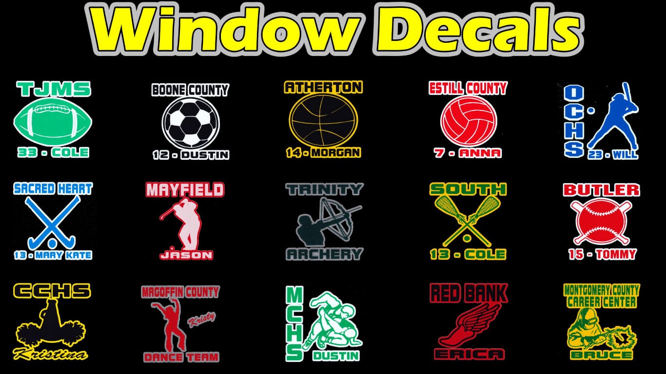 School fundraising window decals