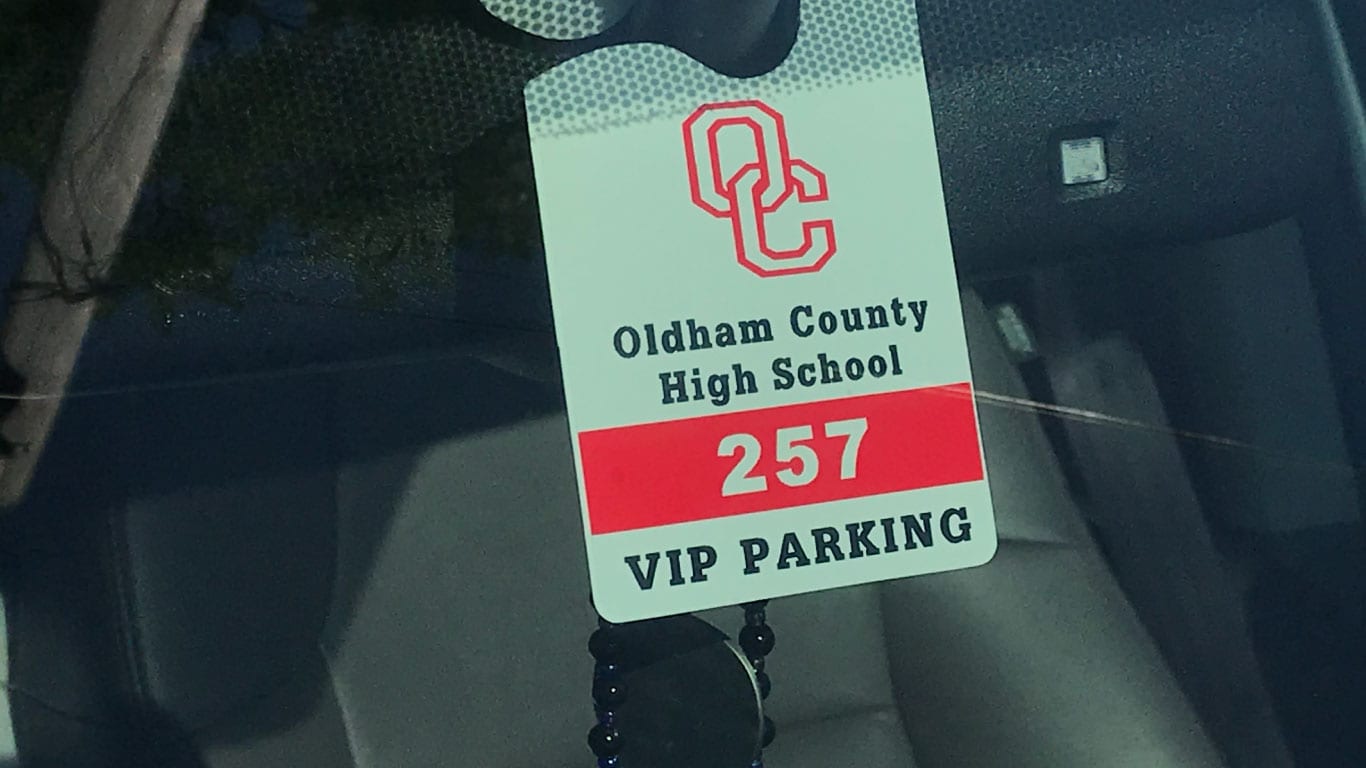 Parking tag for schools