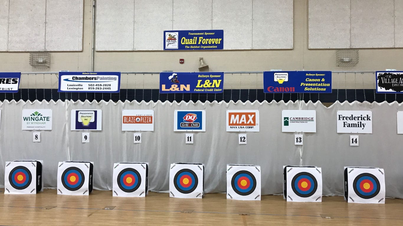 School gym signs printed by the color pro poster makers from presentation solutions