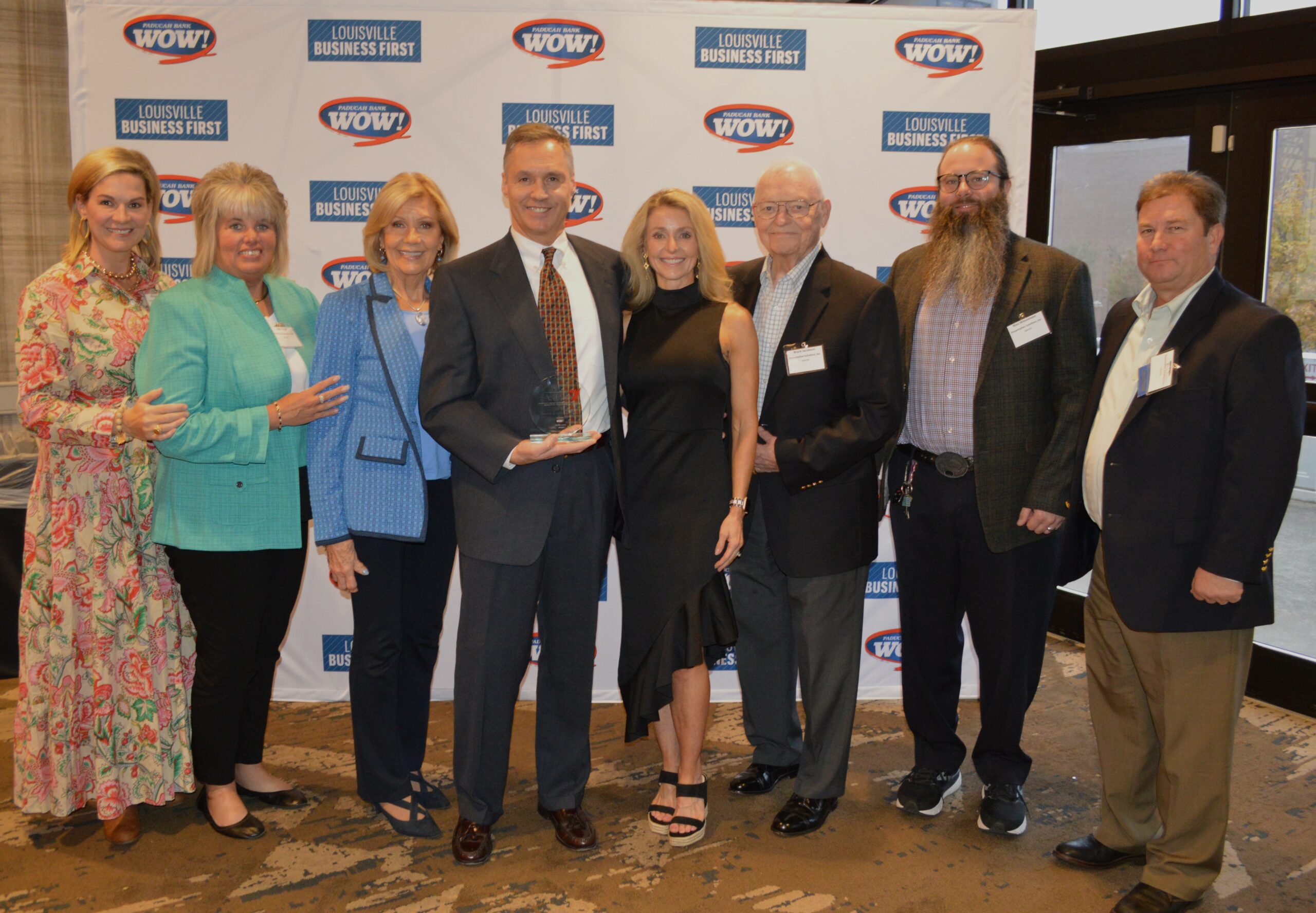 Presentation Solutions receiving Kentucky's Fast 50 Award