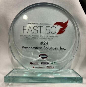 Louisville's Fastest-growing company Award